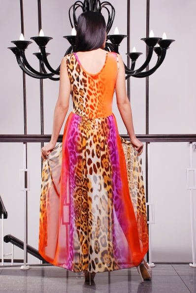 Сарафан "Пинаколада " длинный коралл в интернет-магазине фото №2