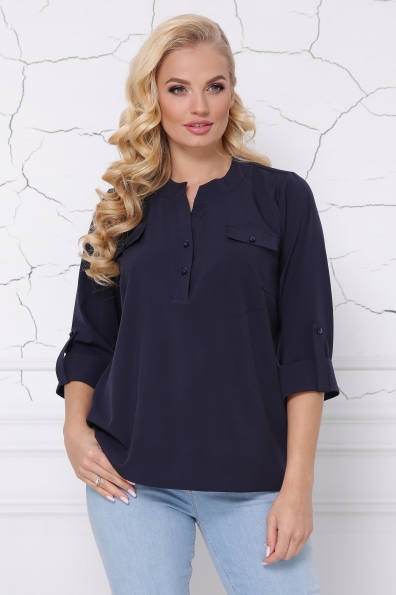 блуза "Сицилия"темно-синий в интернет-магазине