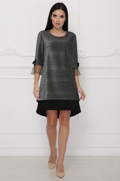 платье "Стела"люрекс серебро в интернет-магазине