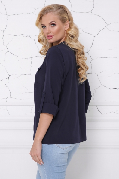блуза "Сицилия"темно-синий в интернет-магазине фото №2