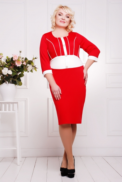 Платье"Люси"красный в интернет-магазине