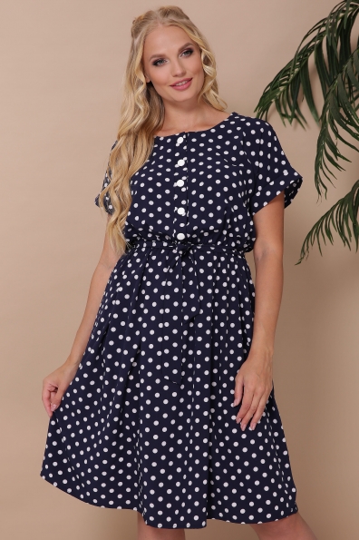 платье "Селена"горох короткая юбка в интернет-магазине