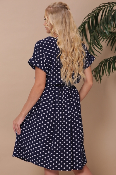 платье "Селена"горох короткая юбка в интернет-магазине фото №2