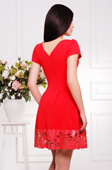 Платье"Диана"коралл в интернет-магазине фото №2