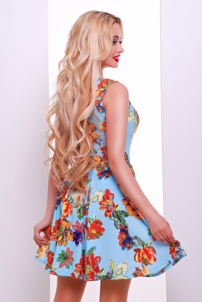 Платье "Ария"голубой в интернет-магазине фото №2