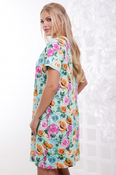 платье "Роскошь"цветочный принт. в интернет-магазине фото №2