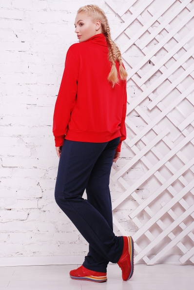 костюм "Дуэт"синий+красный в интернет-магазине фото №2