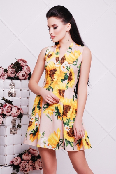 Платье "Магнолия"персик в интернет-магазине