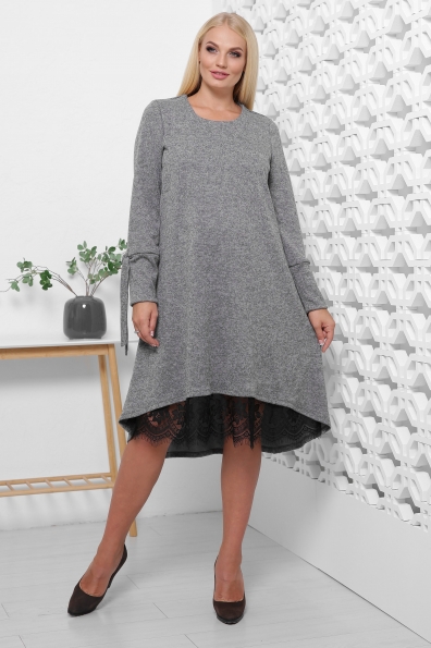 платье "Клео"серый в интернет-магазине