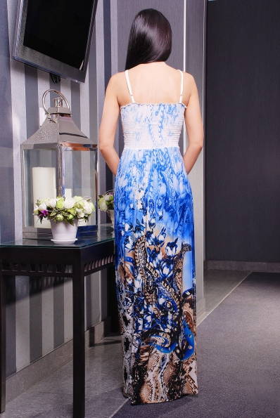 Сарафан "Дарико "длинный голубой  в интернет-магазине фото №2
