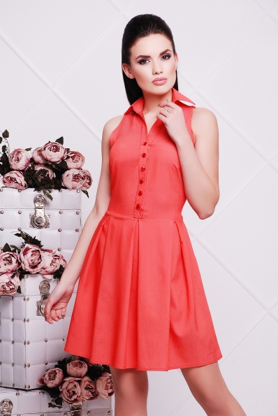 Платье "Ассоль"коралл в интернет-магазине