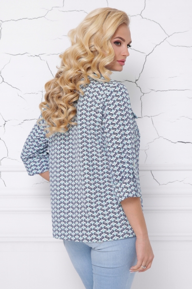 блуза "Сицилия"бирюза в интернет-магазине фото №2