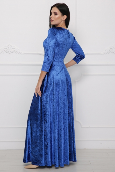 платье "Лада"мрамор электрик в интернет-магазине фото №2