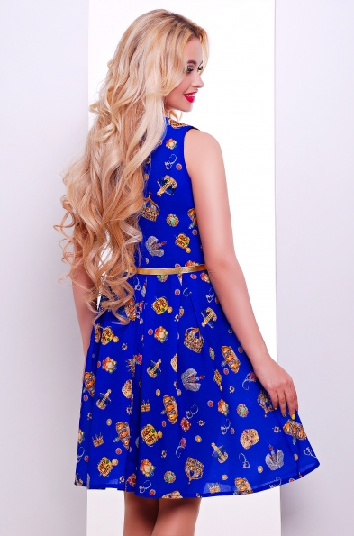 Платье "Изольда"электрик в интернет-магазине фото №2