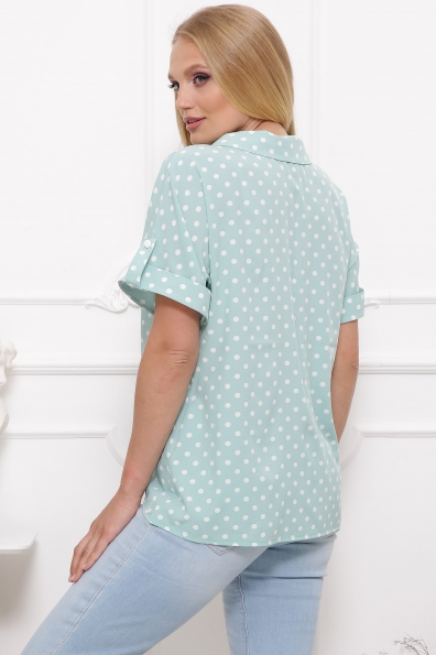 блуза"Сюзанна"мята в интернет-магазине фото №2