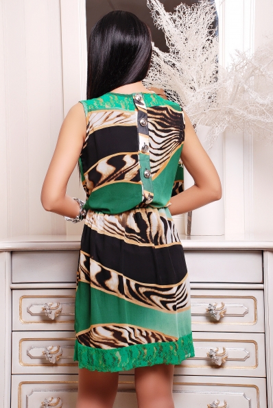 Сарафан "Далида" зеленый в интернет-магазине фото №2