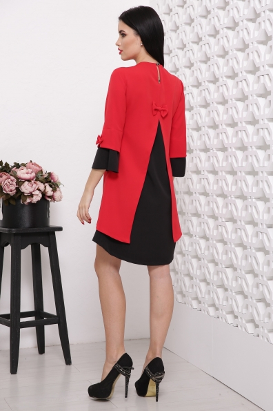 платье "Стела"красный+черный в интернет-магазине фото №2