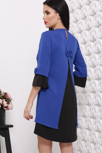 платье "Стела"электрик+черный в интернет-магазине фото №3