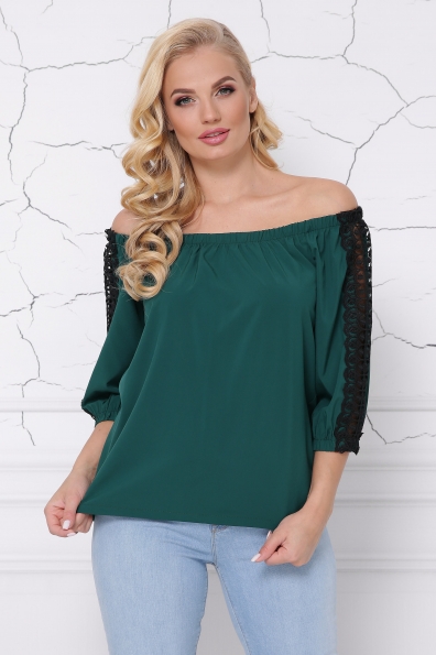 блуза "Франческа"изумруд в интернет-магазине