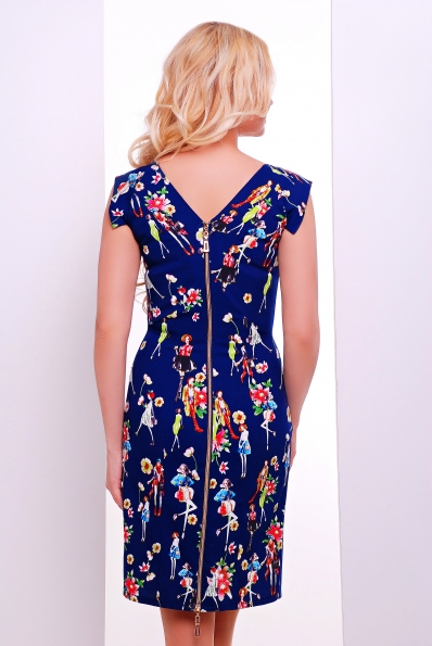 Платье "Зара"темно-синий в интернет-магазине фото №2