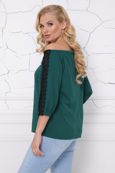 блуза "Франческа"изумруд в интернет-магазине фото №2