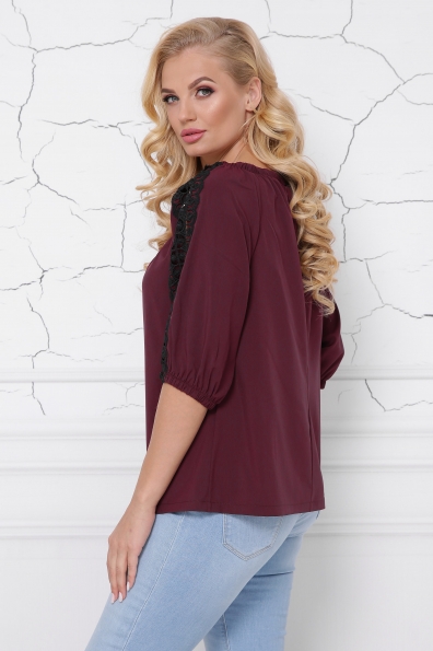 блуза "Франческа"бордо в интернет-магазине фото №2