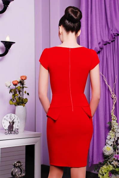 Платье"Кураж" красный в интернет-магазине фото №2
