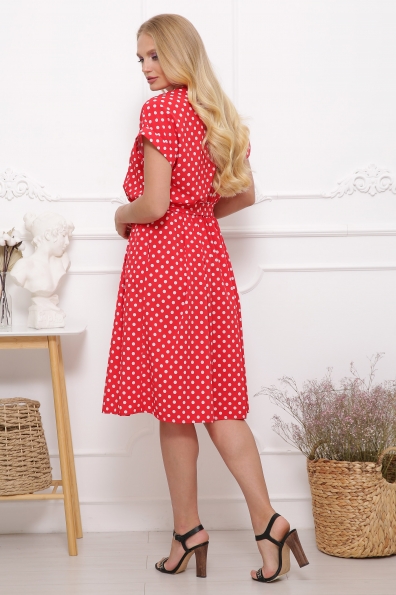 платье"Селена"красный короткая юбка в интернет-магазине фото №2