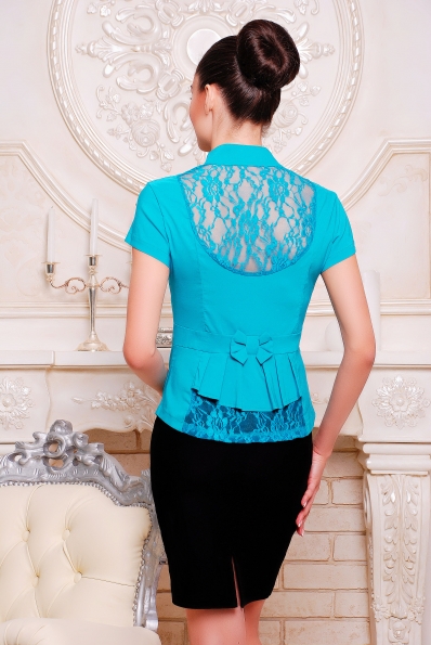 Рубашка "Нимфа"голубой в интернет-магазине фото №2