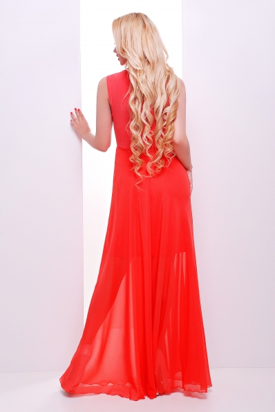 Сарафан "Глория "длинный  коралл в интернет-магазине фото №2