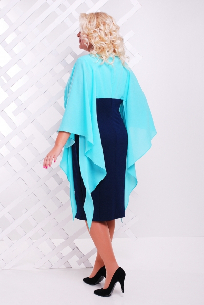 Платье "Рима"темно-синий+мята в интернет-магазине фото №2
