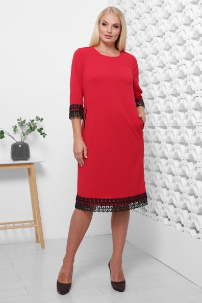 платье "Лора"красный в интернет-магазине