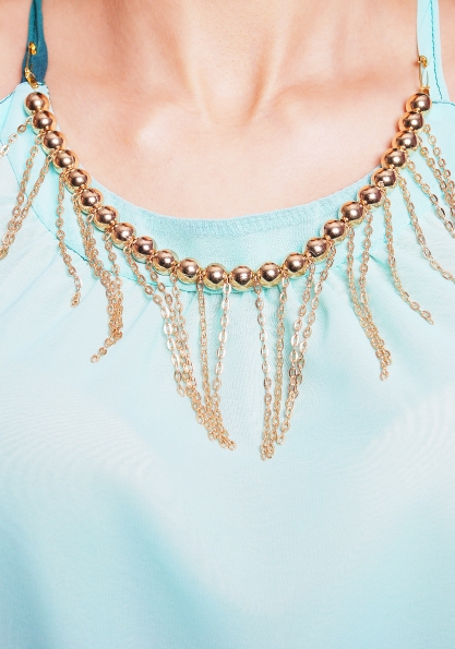 Сарафан "Мелинда" длинный бирюза  в интернет-магазине фото №3