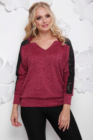 кофта"Ресима"бордо в интернет-магазине