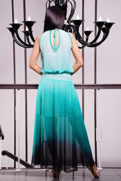 Сарафан "Мелинда" длинный бирюза  в интернет-магазине фото №2