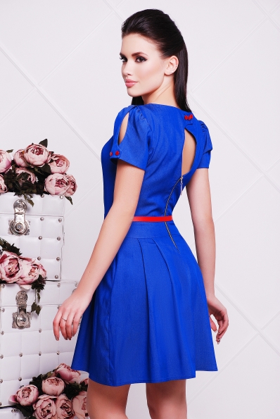 Платье "Пуговка"электрик в интернет-магазине фото №2