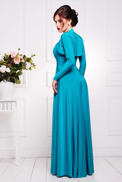 Платье"Анита"бирюза в интернет-магазине фото №2