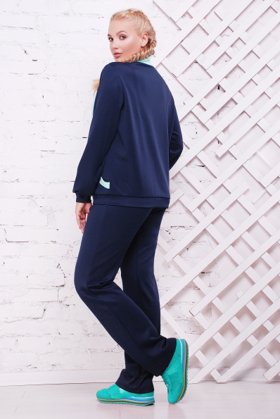 костюм "Сюжет"темно-синий+мята в интернет-магазине фото №2