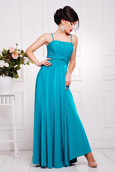 Платье"Анита"бирюза в интернет-магазине фото №3