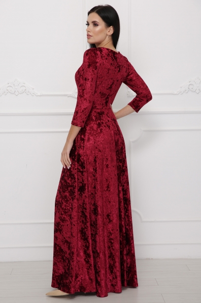 платье "Лада"мрамор бордо в интернет-магазине фото №2