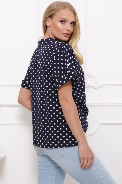 блуза"Сюзанна"темно-синий в интернет-магазине фото №2