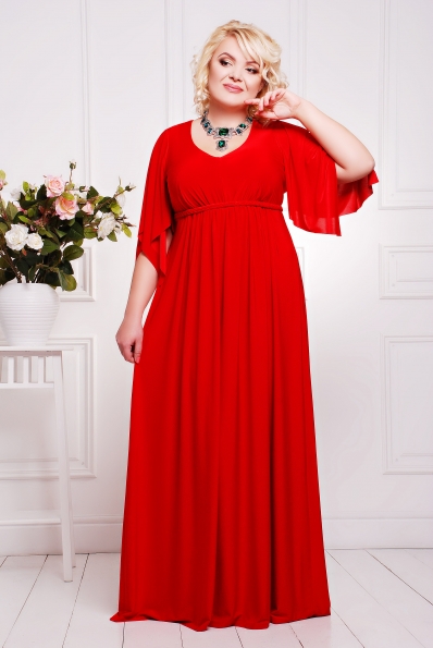 Платье"Алеся"красный в интернет-магазине