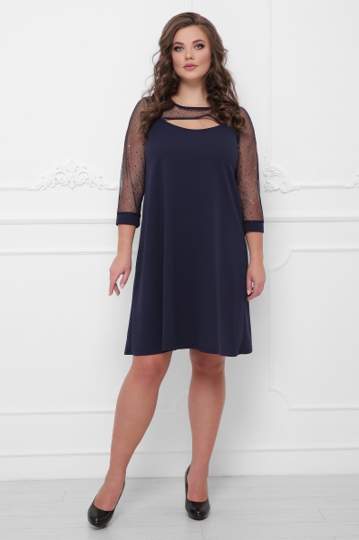 платье "Адриана"темно-синий в интернет-магазине