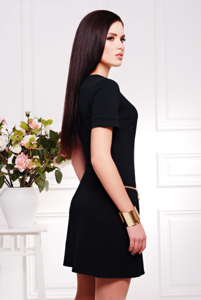 Платье "Настя"черный в интернет-магазине фото №2