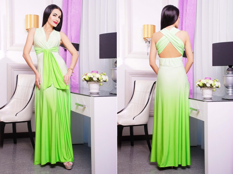 Сарафан "Шейла" салатовый в интернет-магазине фото №3