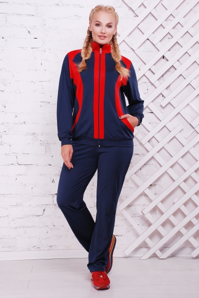 костюм "Сюжет"синий+красный в интернет-магазине