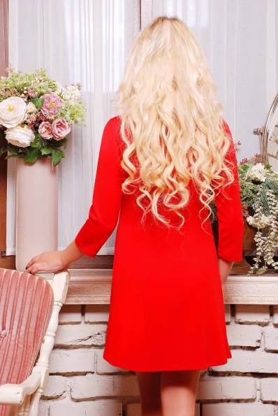 Платье "Бетти"красный  в интернет-магазине фото №2