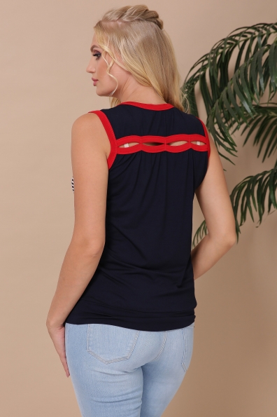 майка"Джеси"синий+синий в интернет-магазине фото №2