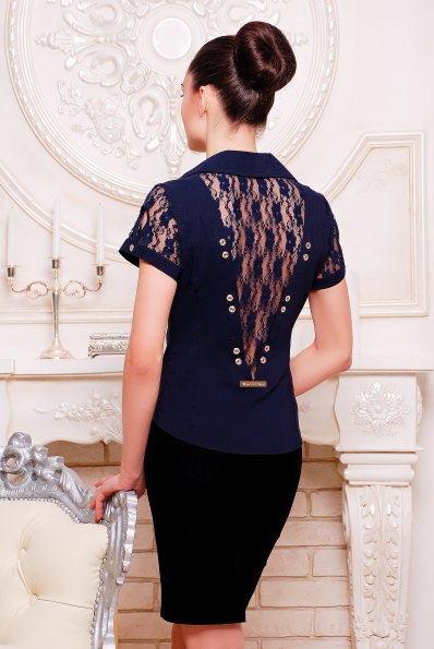 Рубашка "Пандора" темно-синий в интернет-магазине фото №2