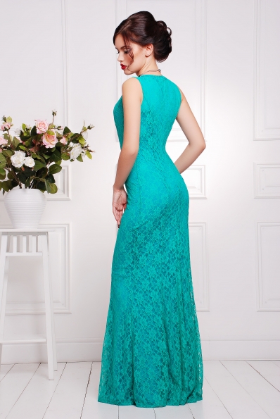 Платье"Мимоза"бирюза в интернет-магазине фото №2